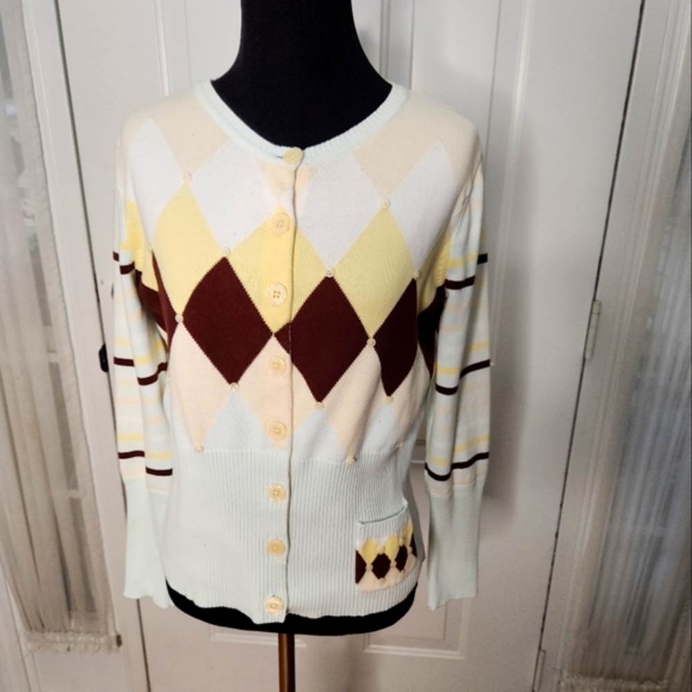 Peck & Peck Cardigan Sweater Size Medium